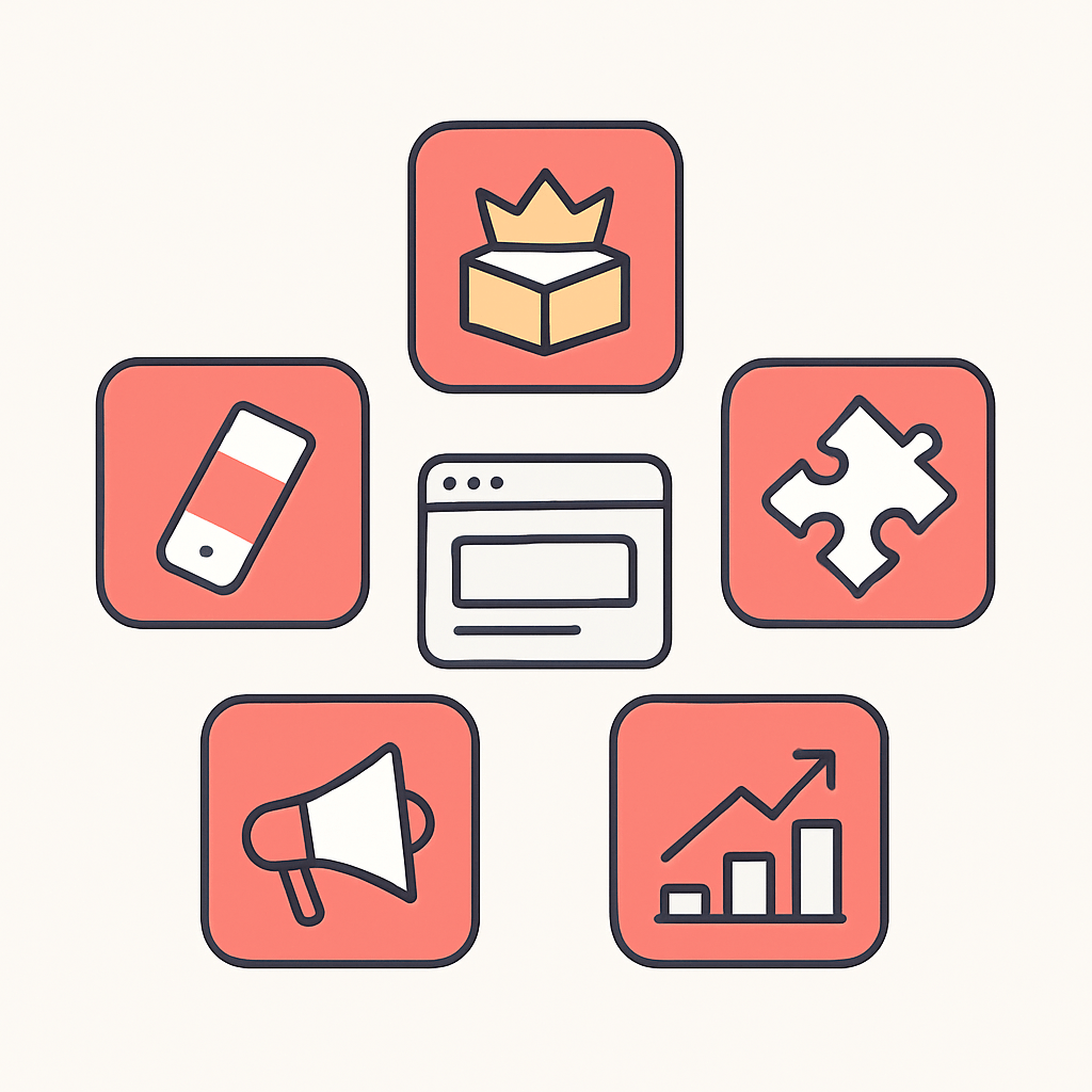The five things Koala Inspector reveals about a Shopify store: best-sellers, theme, apps, traffic, and ads