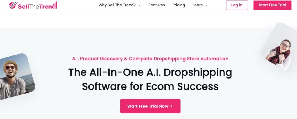 sell-the-trend landing page