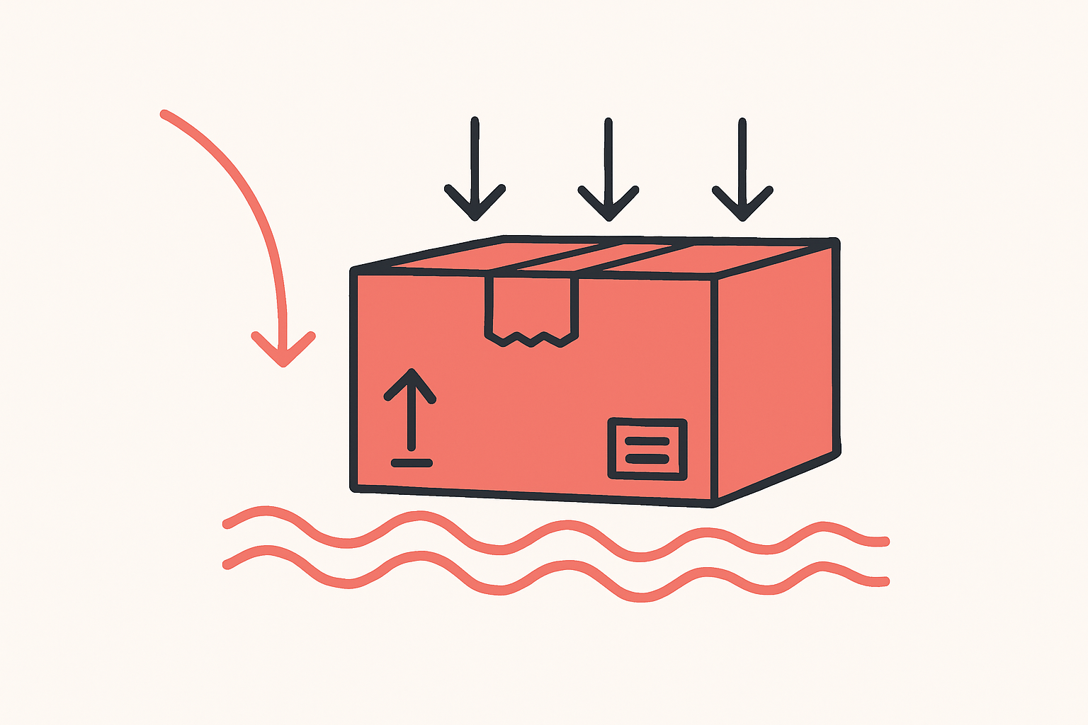A sealed shipping box being stress-tested for drop, vibration and compression, the way ISTA 6 simulates transit