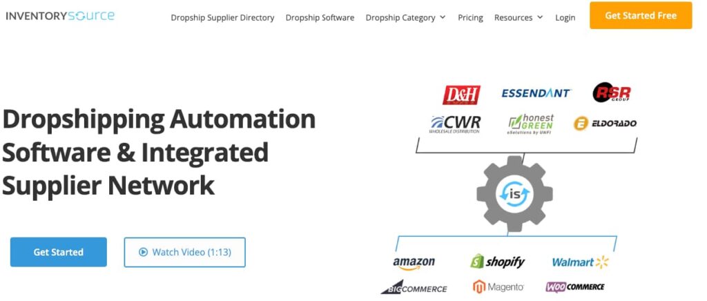 inventory-source landing page