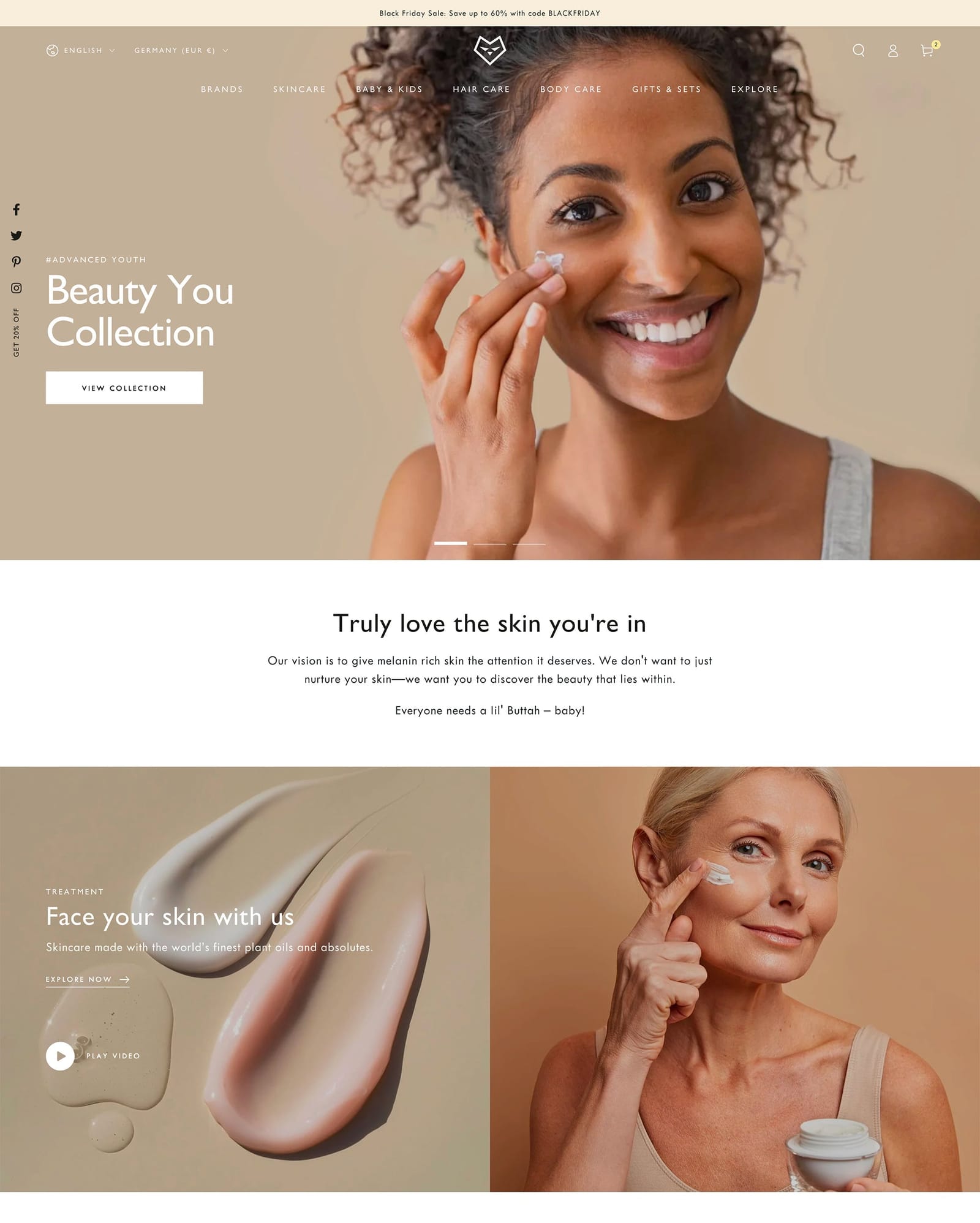 Be Yours Shopify theme preview