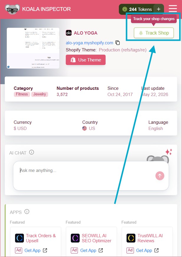 how to add your competition to the Koala inspector chrome extension