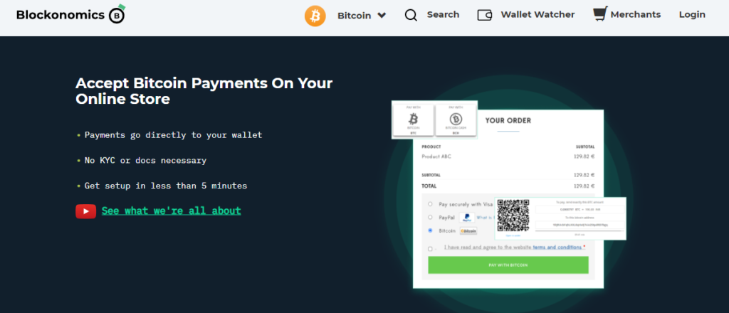 accept Bitcoin on Shopify with Blockonomics