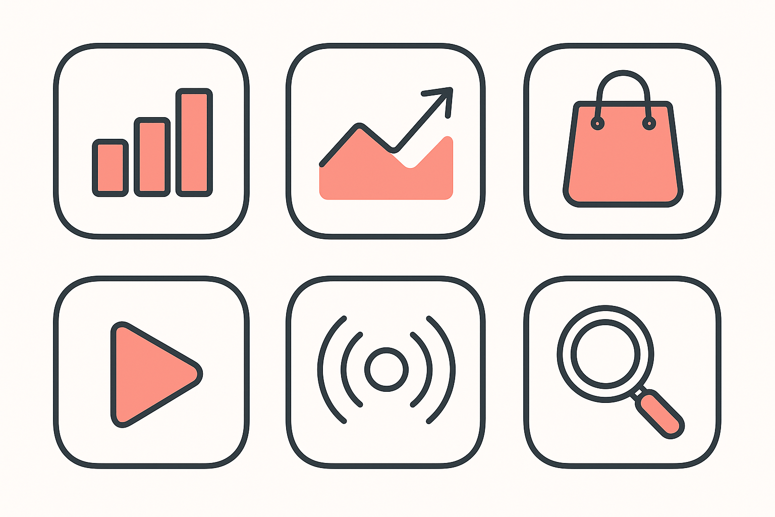 The six research modules Kalodata organizes TikTok Shop data into