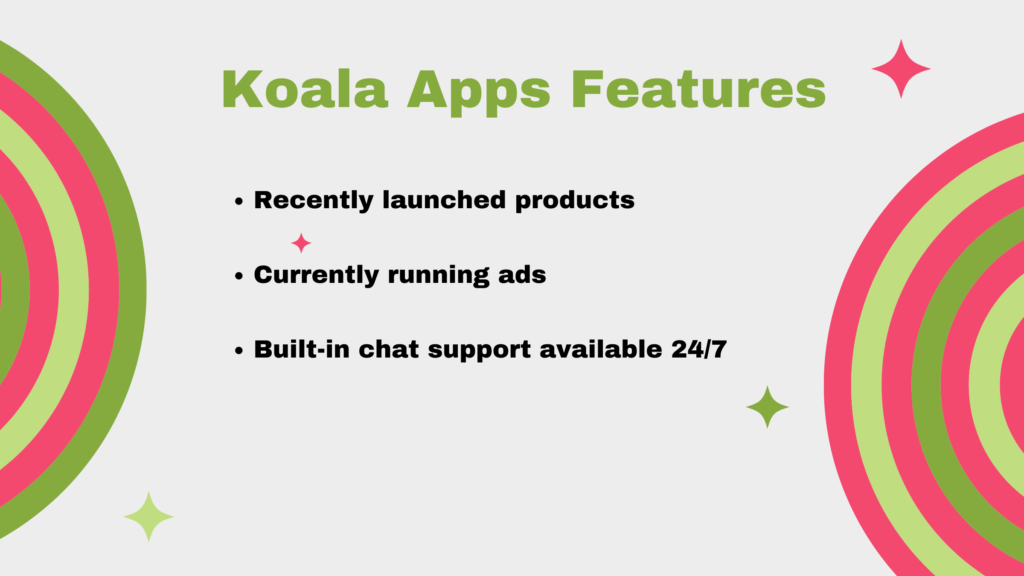 Koala Apps Features  