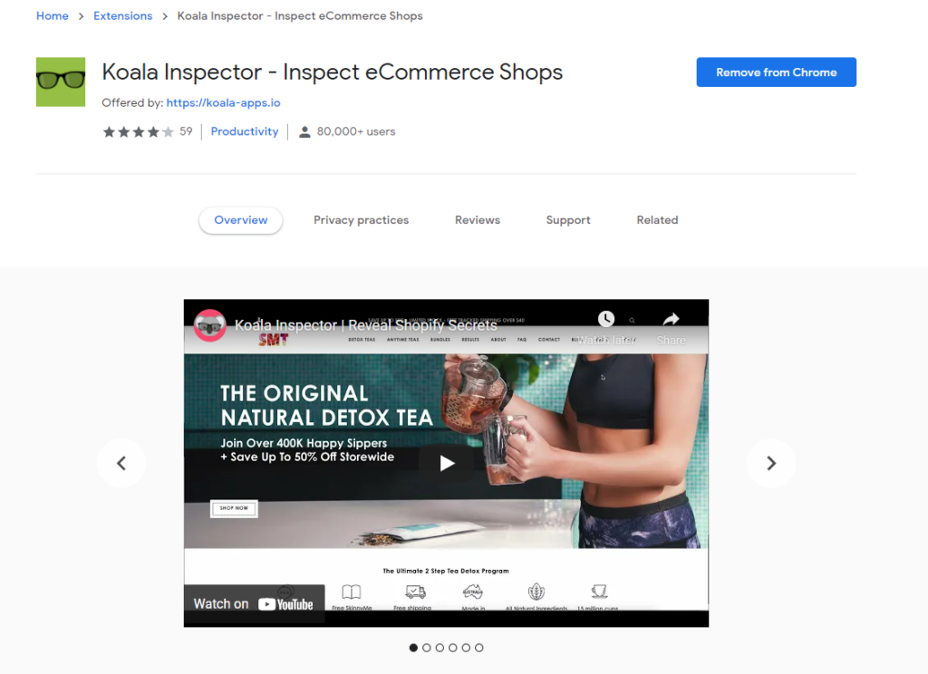 Commerce Inspector install in 2 steps