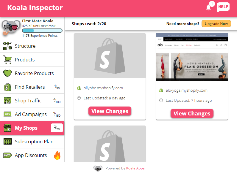 Commerce Inspector track any Shopify store