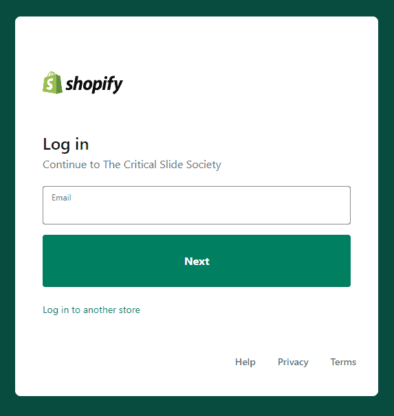 Shopify Login 2