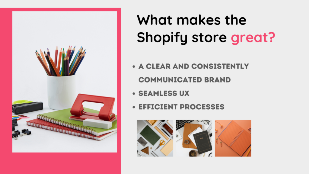 What makes the Shopify store great