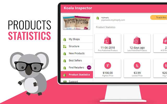 koala inspector product statistics feature