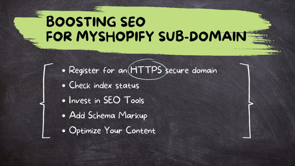 Boosting SEO for MyShopify Sub-domain