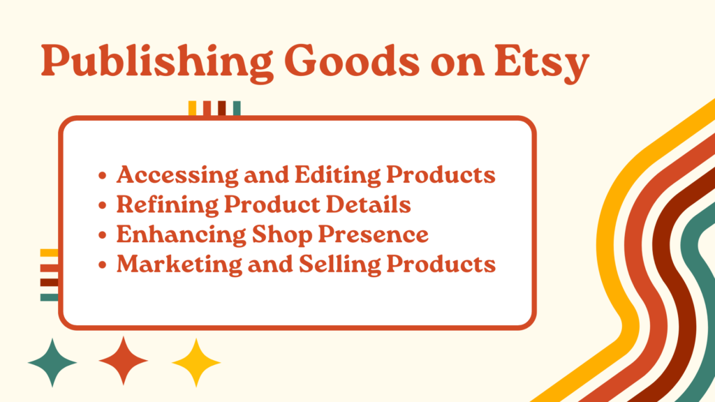 Publishing Goods on Etsy