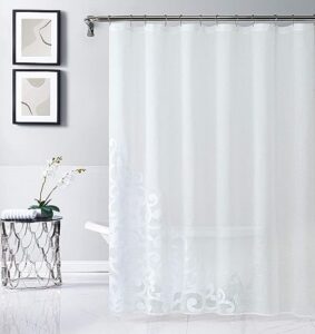 Linen Shower Curtain Waterproof & Machine