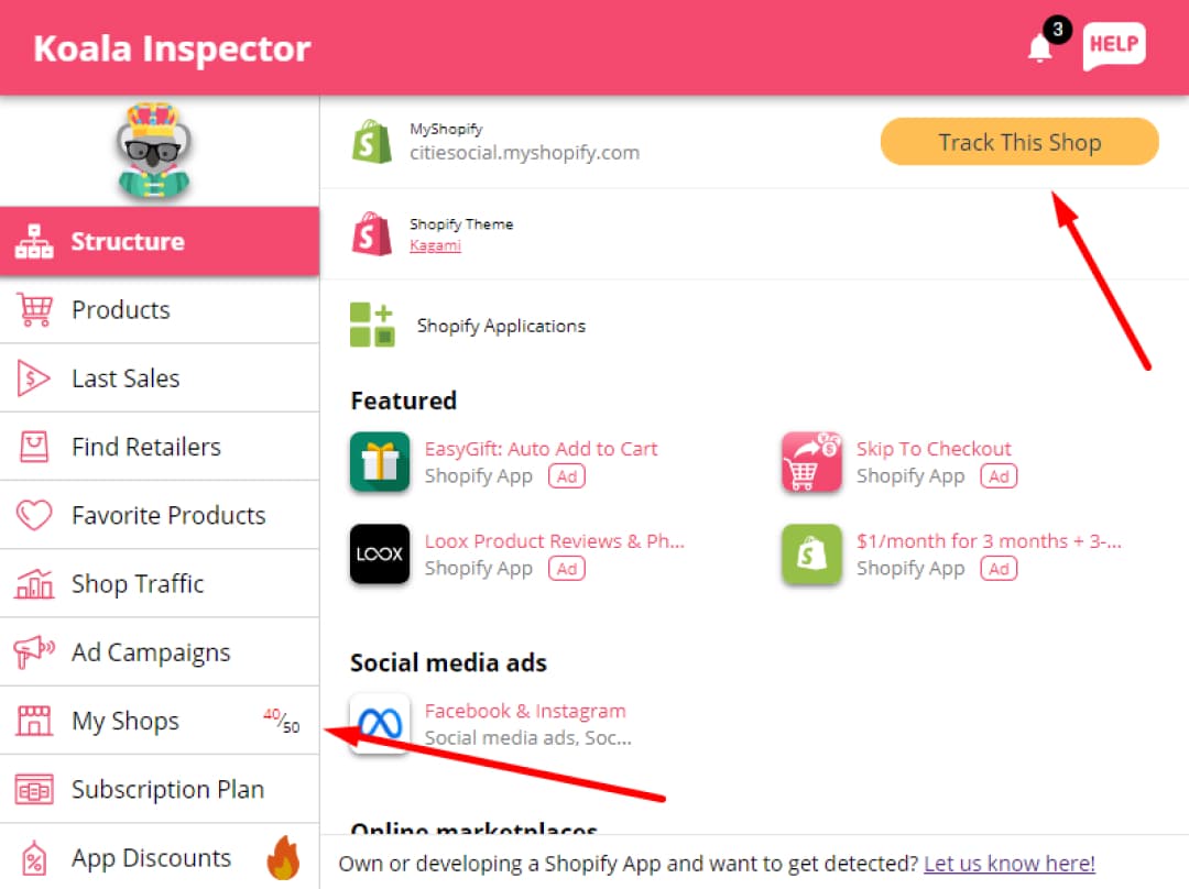 how to add your competition to the Koala inspector chrome extension