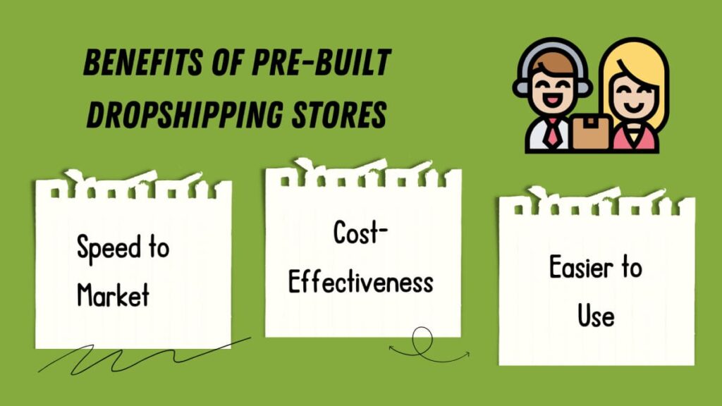 pre built dropshipping store benefits