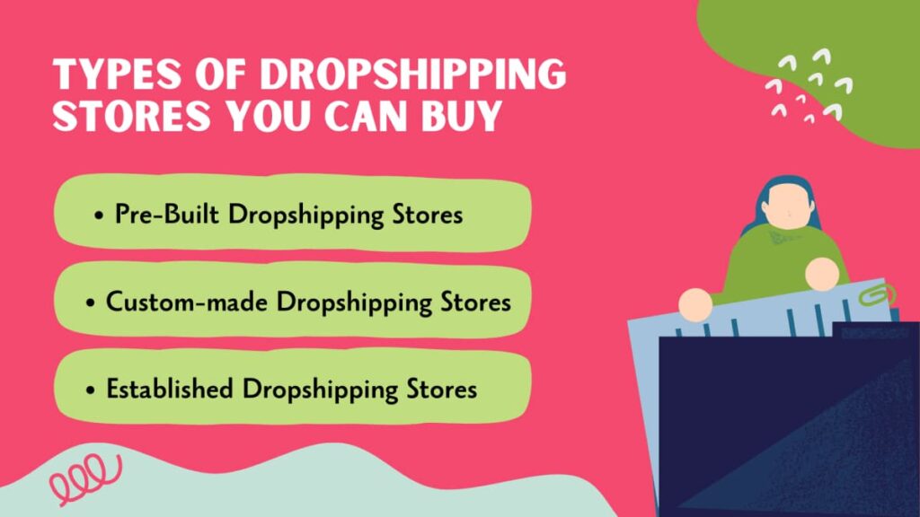 types of dropshipping stores you can buy